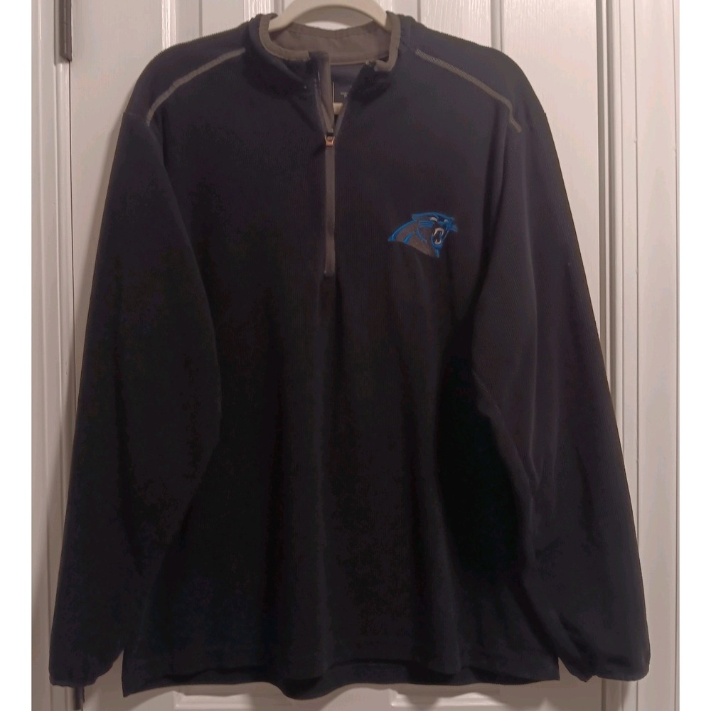 Antigua Men's NC PANTHERS Pullover Jacket Embroidered Logo